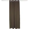 Rideau occultant effet tramé marron 140x240cm < Gifi