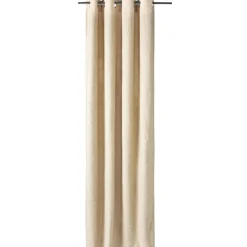 Rideau à oeillets bouclette polyester beige 140x240cm < Gifi Sale