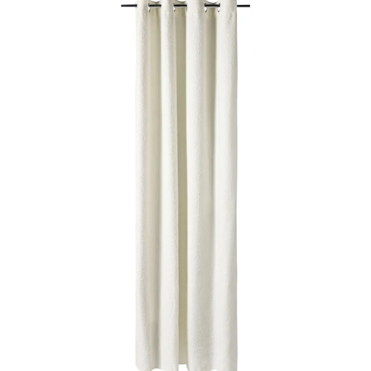 Rideau à oeillets bouclette polyester blanc 140x240cm < Gifi Clearance