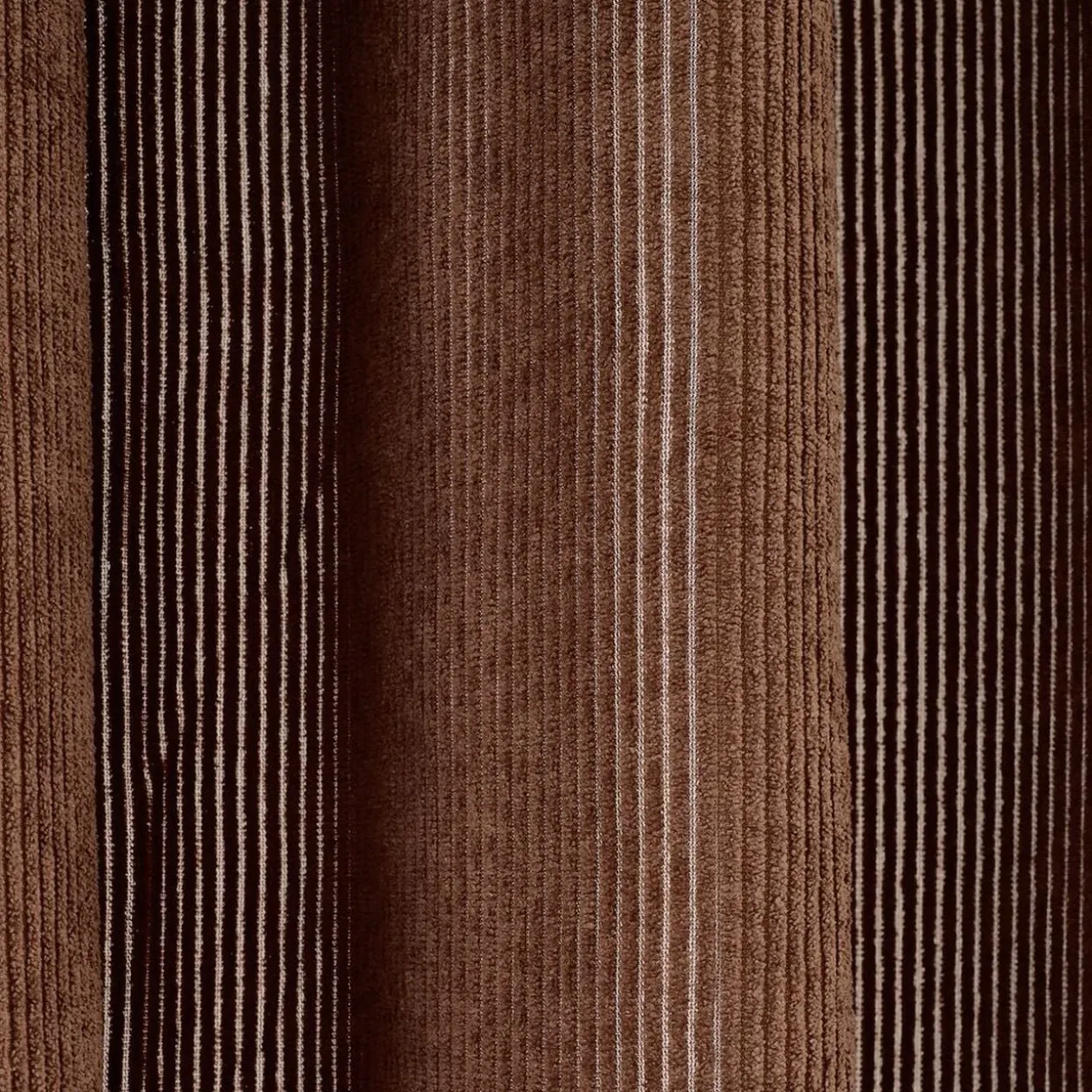 Rideau à oeillets côtelé polyester uni 140x240cm (3 modèles)