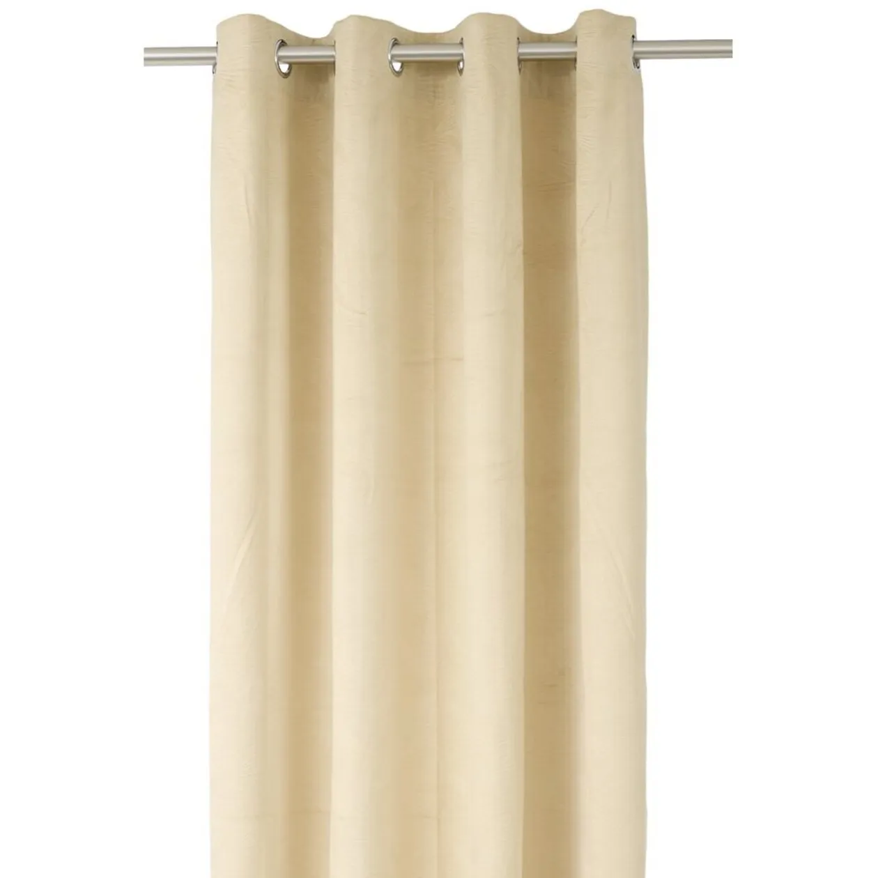 Rideau à oeillets embossé polyester uni 140x240cm (3 modèles)