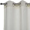 Rideau à oeillets gaze de coton beige uni 135xL240cm < Gifi Outlet