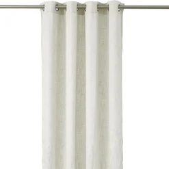 Rideau à oeillets jacquard polyester uni 135x240cm (2 modèles) < Gifi Hot