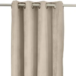 Rideau à oeillets toucher doux polyester uni 135x240cm (3 modèles) < Gifi Sale
