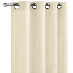 Rideau à oeillets uni beige 140x240cm < Gifi Outlet