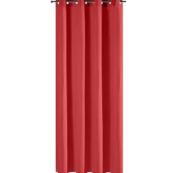 Rideau à oeillets 140x240cm uni rouge < Gifi Clearance