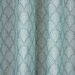 Rideau polycoton 140x240cm feuillage vert