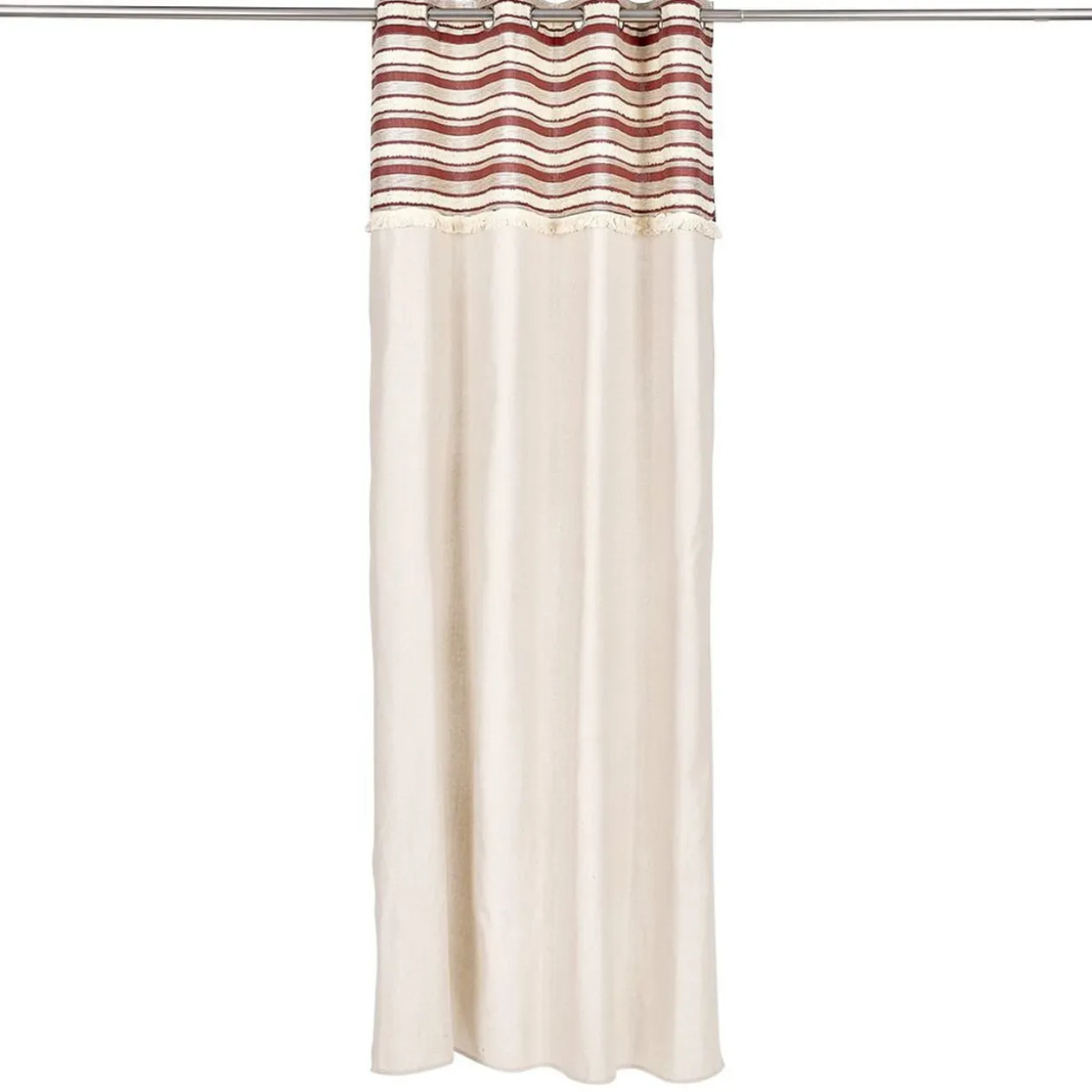Rideau polycoton 140x240 tuffeté beige