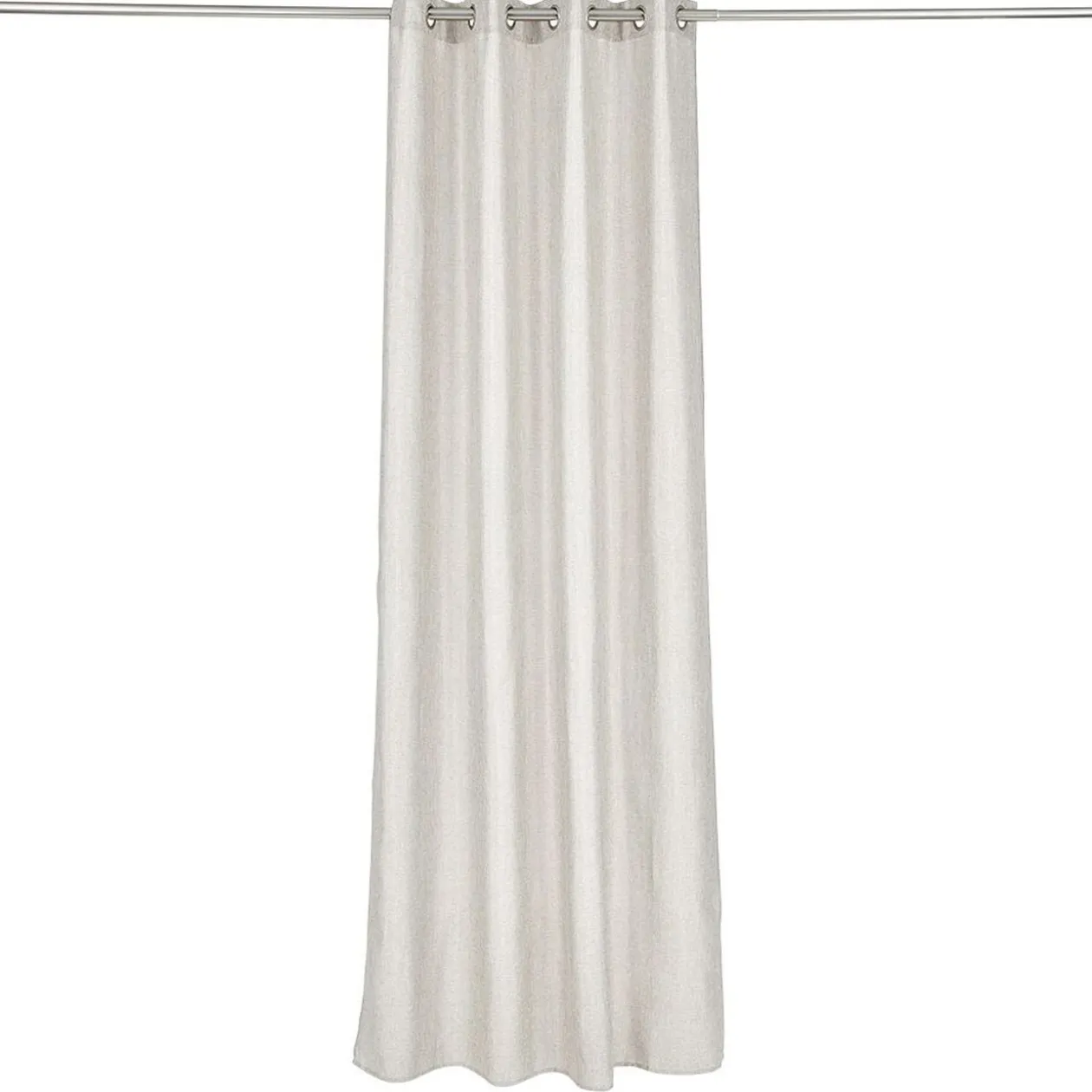 Rideau polyester chiné 140x260cm taupe