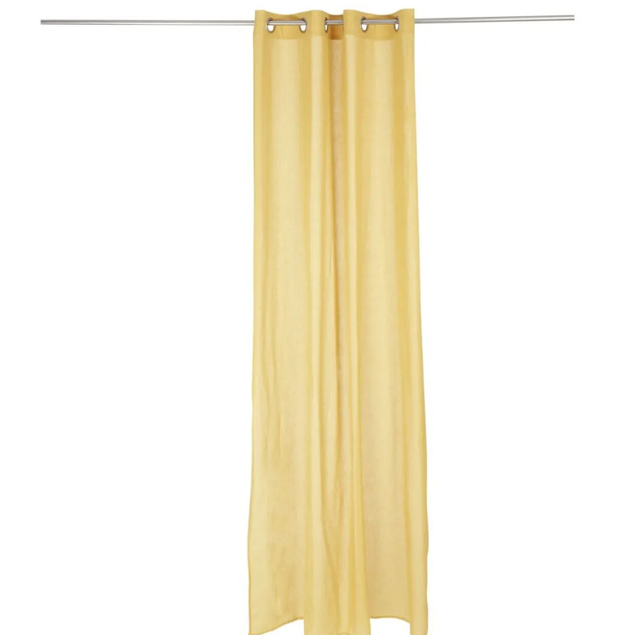 Rideau polyester et lin 140x240cm ocre