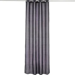 Rideau polyester 140x240cm chiné noir < Gifi New