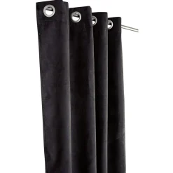 Rideau thermique polaire à oeillets uni noir 140x260cm < Gifi Hot