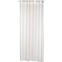 Rideau voilage à oeillets 140x240cm polyester imprimé rayures