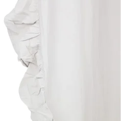 Rideau à volant 140x240cm coton gris