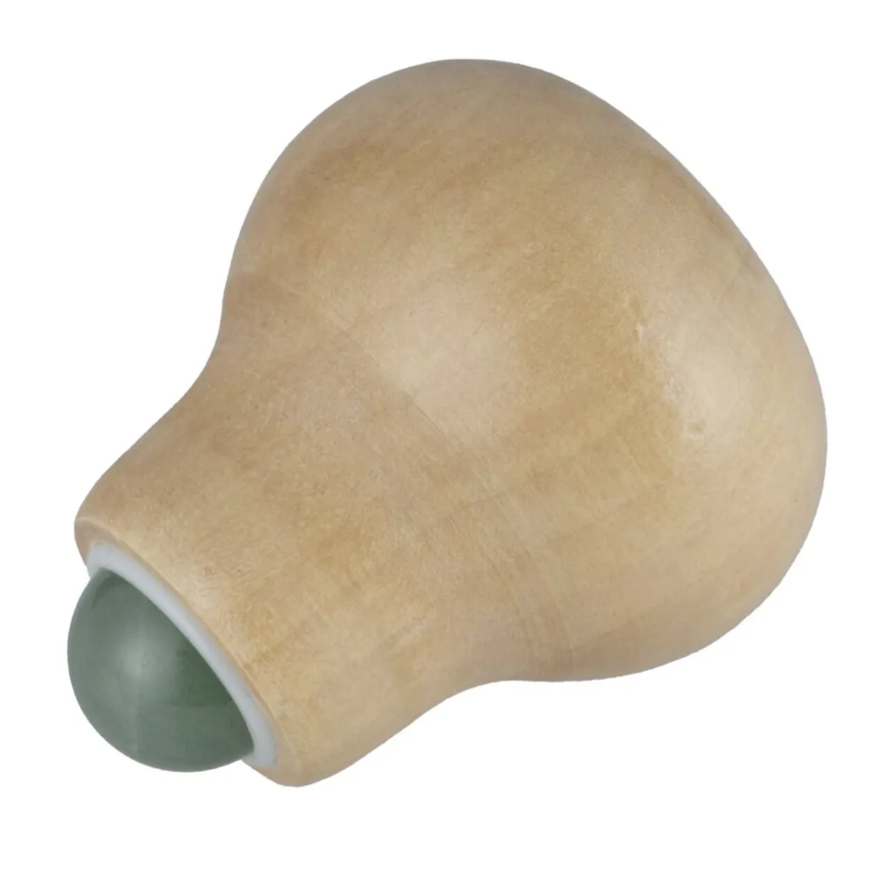 Roll-on de massage bois et bille jade