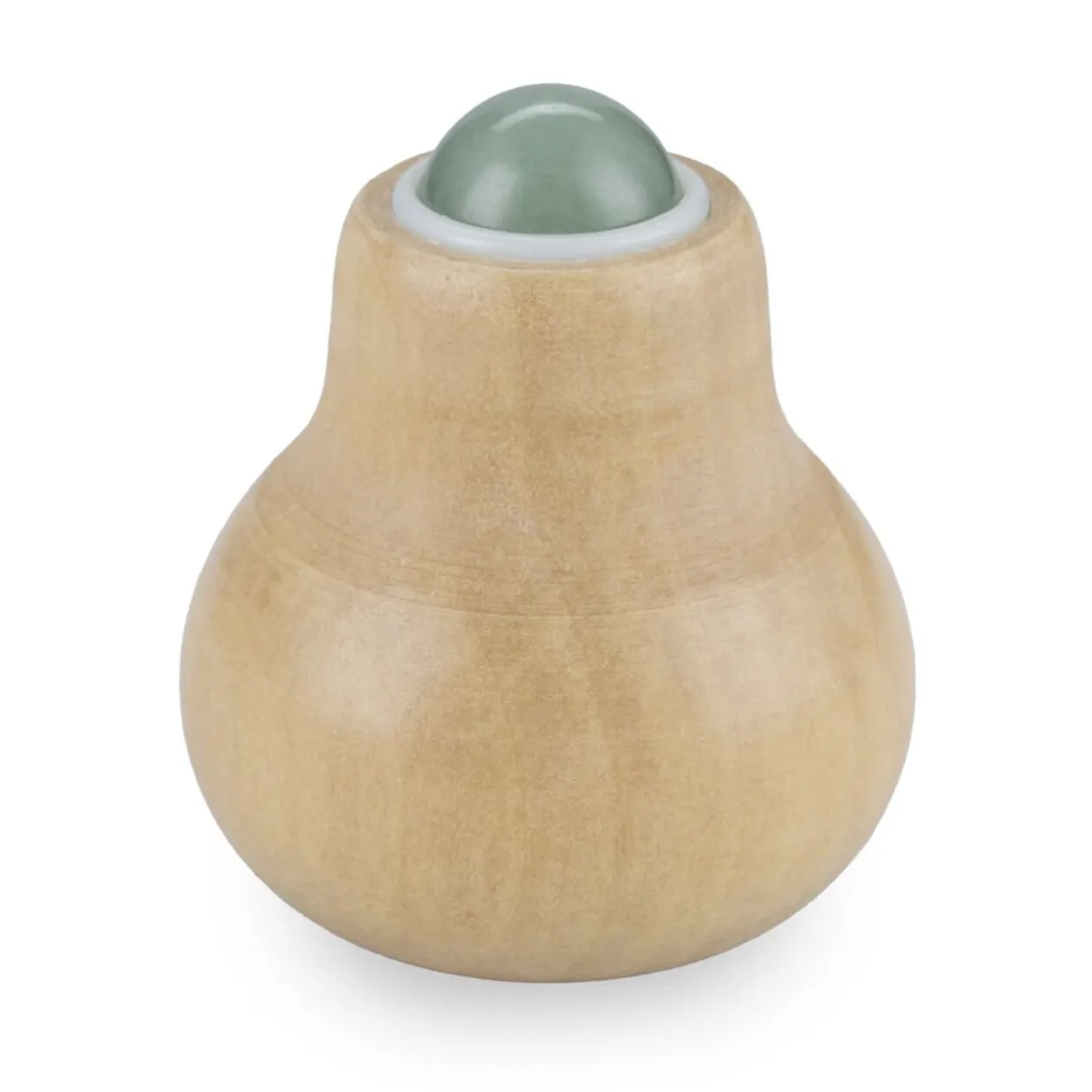Roll-on de massage bois et bille jade