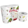 Rouleau de papier de toilette motif Noël x4