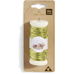 Rouleau fil doré polyester 15m