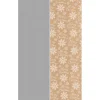 Rouleau papier cadeau kraft 100% recyclé uni argent ou imprimé flocons L200x70cm