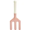 Râteau enfant pour jardin en métal rose et manche bois L20cm