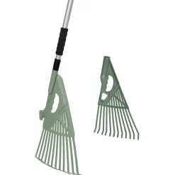 Râteau télescopique 2en1 ramasse-feuille L157 cm < Gifi