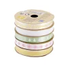 Ruban Noël x5 en tissu thème pastel 2m