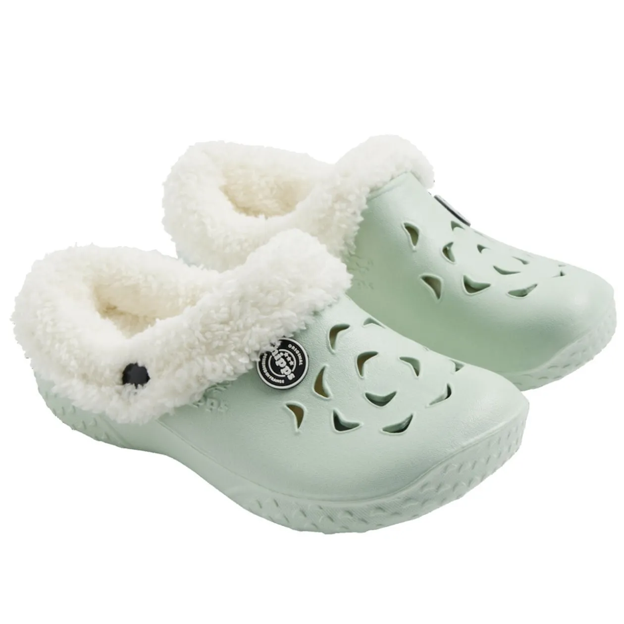 Sabots Hipps enfant fourrés bleu azur 30/31