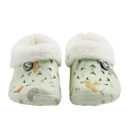 Sabots Hipps enfant fourrés vert pâle motifs animaux 28/29 < Gifi