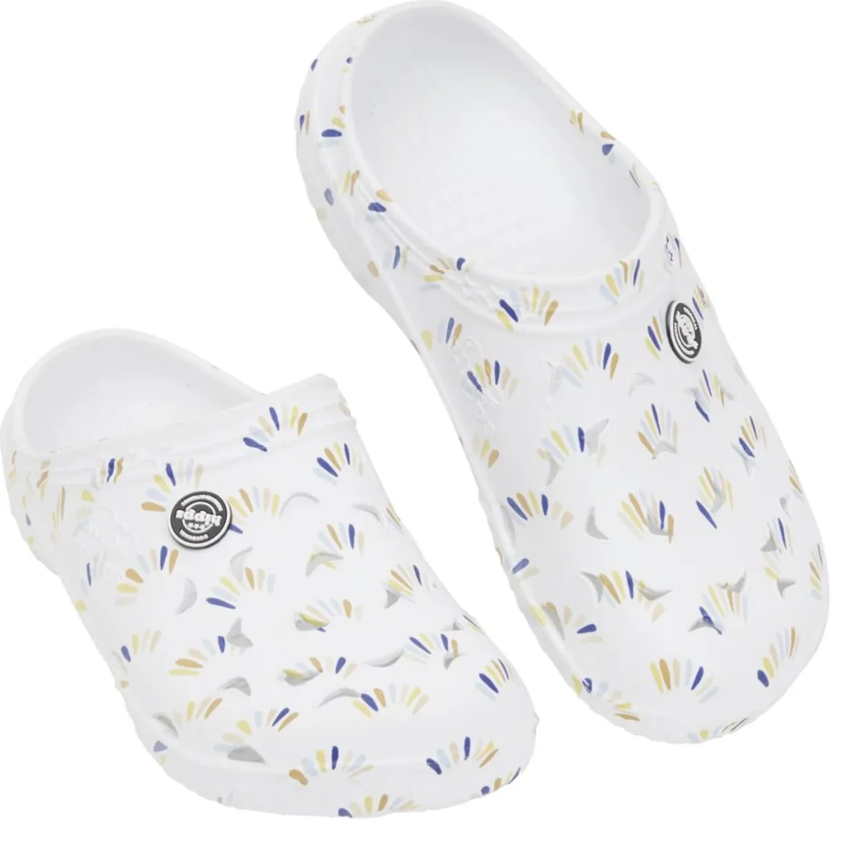 Sabots Hipps Femme plastique blanc motif tricolore T40/41 < Gifi Online