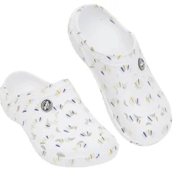 Sabots Hipps Femme plastique blanc motif tricolore T38/39 < Gifi Online