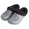 Sabots Hipps homme fourrés gris et noirs 42/43
