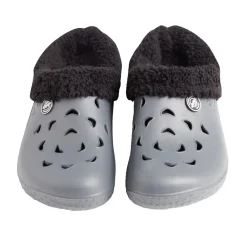 Sabots Hipps homme fourrés gris et noirs 42/43