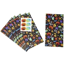 Sac à bonbons Halloween x6 avec sticker