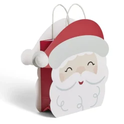 Sac cadeau fantaisie forme tête de père Noël 27xH29cm < Gifi Best