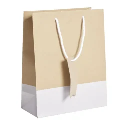 Sac cadeau kraft gris et marron - Taille L