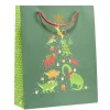 Sac cadeau Noël enfant licorne ou dinosaure 26xH32cm - 2 modèles