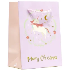 Sac cadeau Noël enfant licorne ou dinosaure 11xH15cm (2 modèles) < Gifi Online