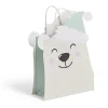 Sac cadeau Noël en papier forme tête ours blanc 25,5xH31,5cm < Gifi New