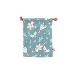 Sac cadeau tissu réutilisable 15x20cm (3 modèles)