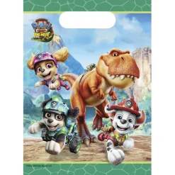 Sac cadeau x8 Pat Patrouille dinosaure 17,5xH28,5cm