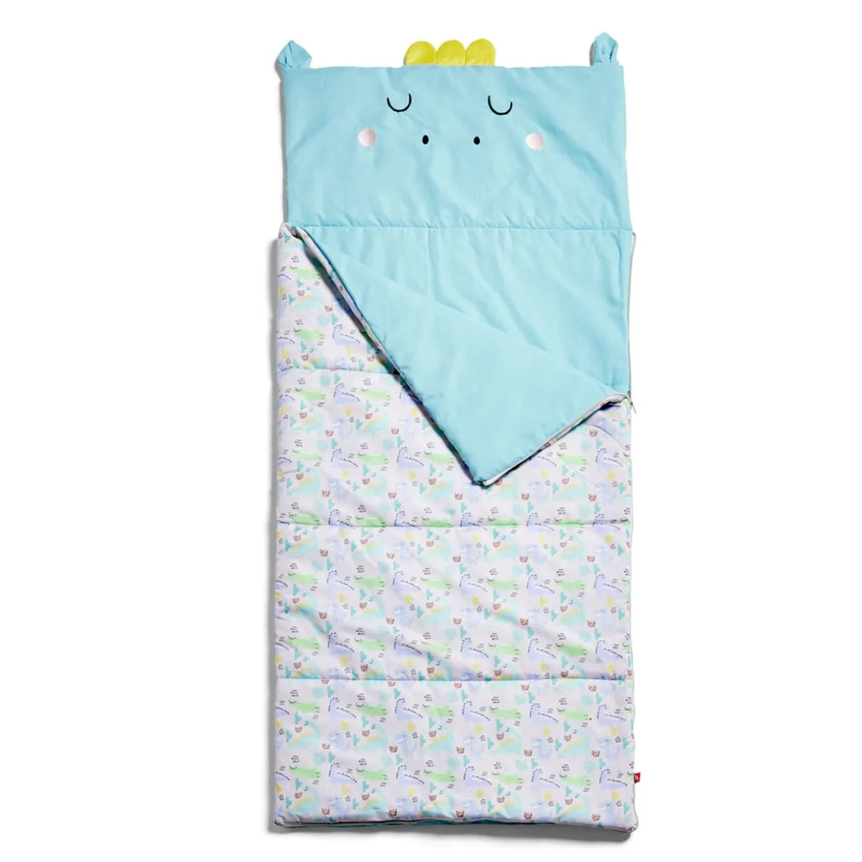 Sac de couchage enfant motif dinosaure vert 70x160cm < Gifi