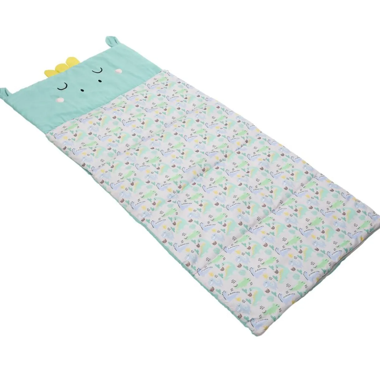 Sac de couchage enfant motif dinosaure vert 70x160cm < Gifi