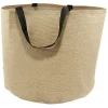 Sac de jardin en jute avec poignée marron 42 L