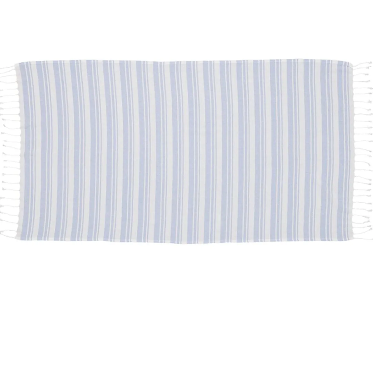 Sac de plage avec fouta à rayures 90x170cm (2 modèles bleu ou rose) < Gifi Discount