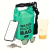 Sac de plage étanche 2L polyester vert et noir < Gifi Hot