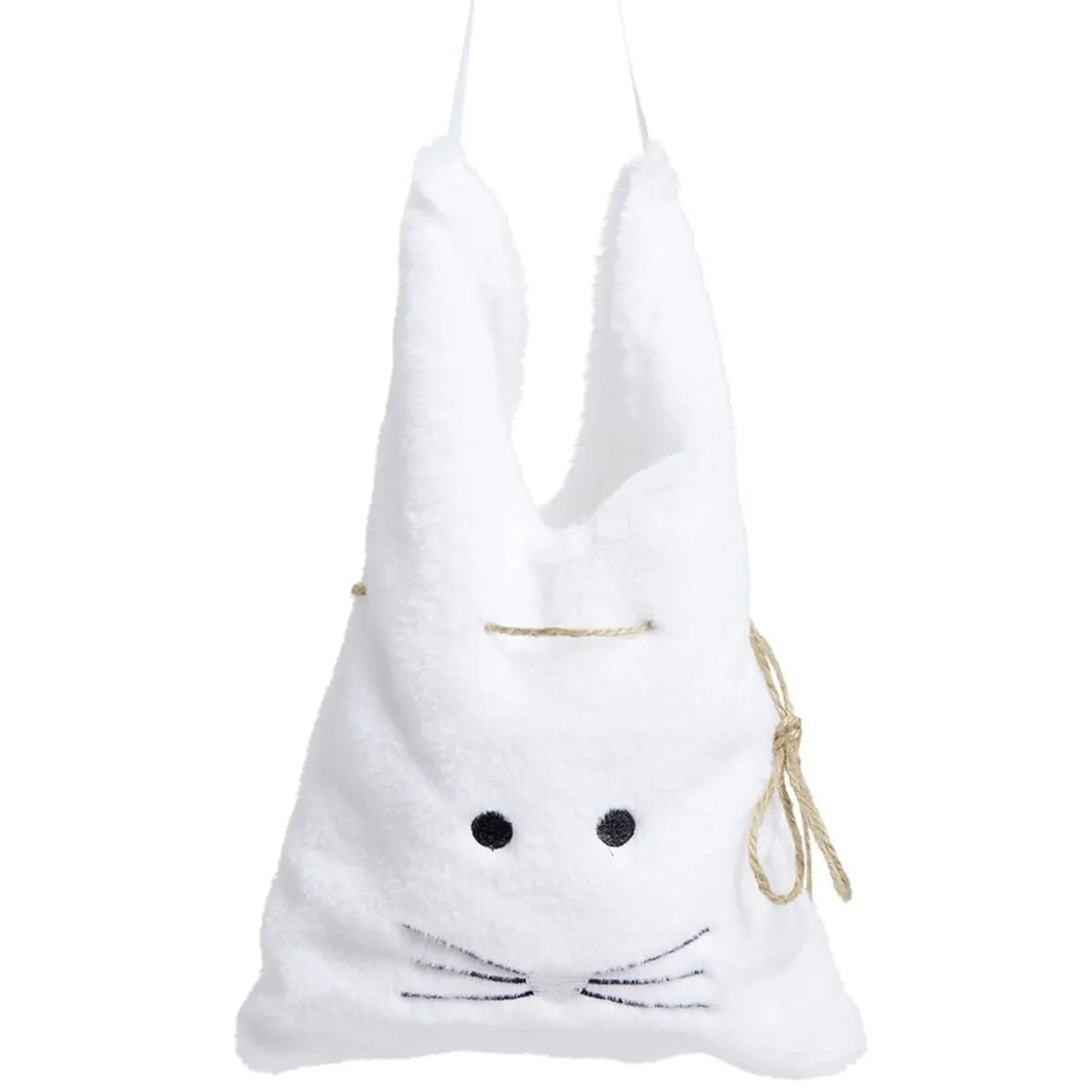 Sac de Pâques cabas peluche lapin