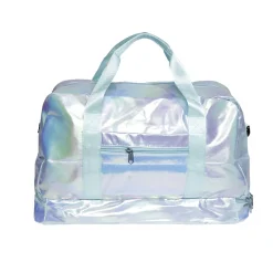 Sac de voyage femme aspect brillant 49x23xH30cm - 2 modèles rose ou vert < Gifi Best