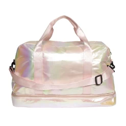 Sac de voyage femme aspect brillant 49x23xH30cm - 2 modèles rose ou vert < Gifi Best