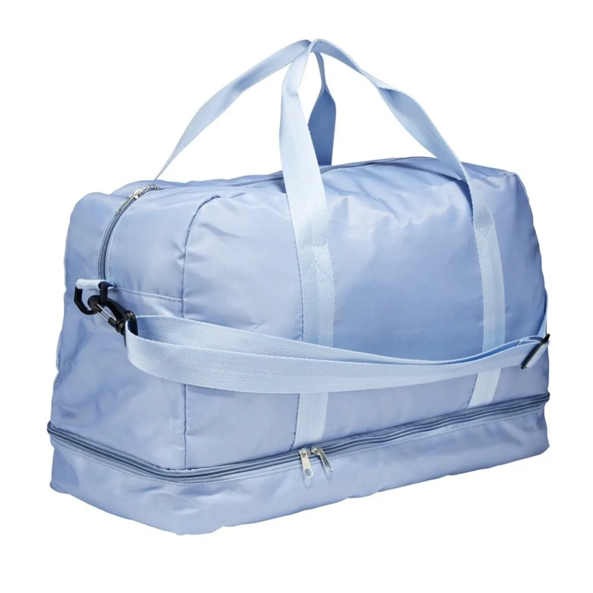 Sac de voyage polyester souple 49x25xH32cm (2 modèles noir ou bleu) < Gifi Hot