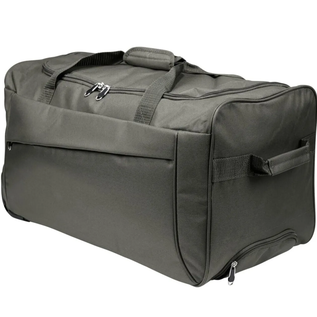 Sac de voyage trolley 60L avec 2 roues 60x31xH33cm (2 modèles vert kaki ou noir)